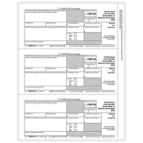 1099-sa Distribution From A Hsa Archer Msa Or Medicare Advantage Rec Copy