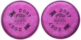 P100 3m 021200270703 2097 Particulate Filter With Organic Vapor Relief