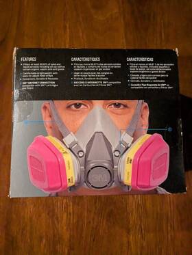 17rs 3m Unopened Professional Multi-purpose Drop Down Respirator Size Medium