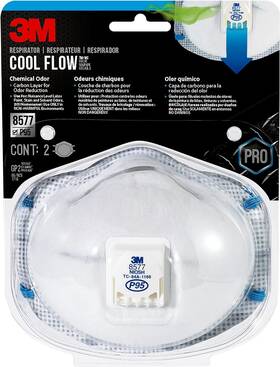 8577 3m 313048380318 P95 Particulate Respirator 2 Pack Carbon Layer For Odor Reduction Fea