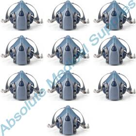 37083 3m 10pack Alt 10-piece Half Facepiece Reusable Silicone Respirator Large 7503/37083 Aad