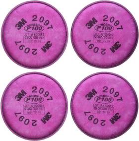 3m2097-2 3m 2097 P100 Particulate Filter With Organic Vapor Relief 2 Pairs 4 Filters