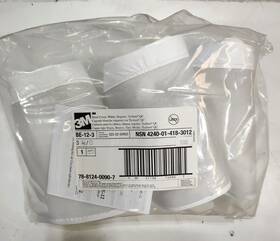 4240-01-418-3012 3m Be-12-3 White Respirator Head Cover Nsn Pack Of 3