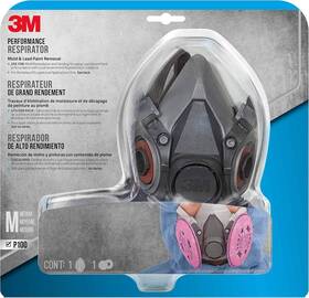 3m 445026249201 Lead Paint Removal Valved Respirator Advanced Filter Media For Easier Breath