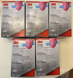 60921h1 3m Lot Of 5 Units Performance Cartridge Ov P100 Use Before 01/2025