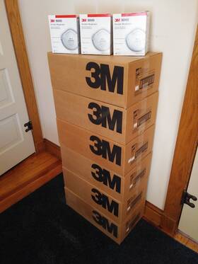 6271-23 3m 8000 Particle Respirators N95 Mask Made In Usa Case Of 240