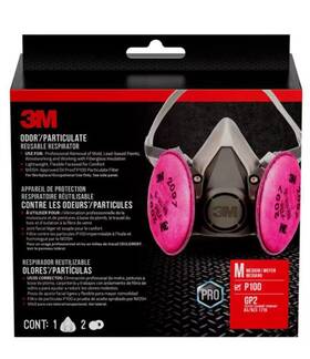 6297pa 3m 2 New 3 Mold And Lead Paint Removal Respirator Size Medium -