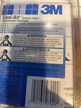 7024a 3m 7253 Easi-air Organic Vapor/acid Gas Cartridge Pack Of 4 New Unused Surplus