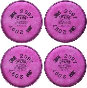 P100 3m 705353343391 2097 Particulate Filter With Organic Vapor Relief 2 Pairs 4 Filters