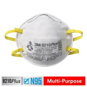 8210ph6-dc 3m 7100200437 8210 Plus Performance Sanding And Fiberglass Respirator
