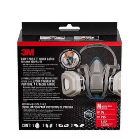 6502qlp1-dc 3m 7100310954 Quick Latch Reusable Respirator Ov/p95 Mdm - Pack Of 4