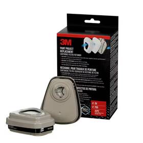 3m 711181335415 Paint Project Replacement Cartridge Filter And Retainer Kit 2-pair