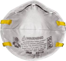 8210 3m 723558229630 Personal Protective Equipment Particulate Respirator N95 Smoke