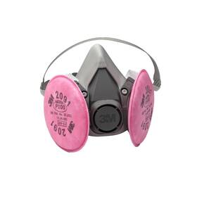 3m 726084728493 Half Facepiece Reusable Respirator Assembly Kit 6191 Size Small P100 Light