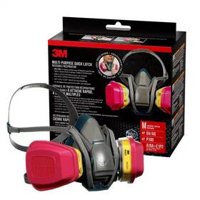 P100 3m 744759103000 Ov/ag Pro Multi-purpose Reusable Respirator With Quick Latch Size Medium
