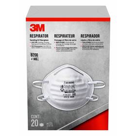 8200h20-dc 3m 8200 N95 Sanding And Fiberglass Respirator Masks White Pack Of 20
