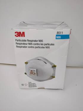 8511 3m 850026489118 Particulate Respirator Pack Of 10 N95 Niosh Approved Cool Flow