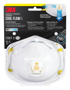 8511d2-dc-ps 3m N95 Respirator 8511 2 Pack Features Cool Flow Exhalation Valve Niosh-appro