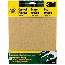 9005na 3m 9005 Sandpaper Sheet 11 In L 9 W Aluminum Oxide Abrasive Paper Backing