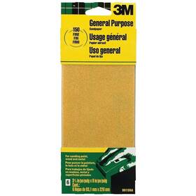 9015 3m Sandpaper Sheet 9 In L 3.66 W Fine 150 Grit Aluminum Oxide Abras