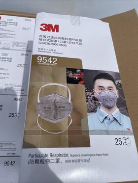 9542 3m 250 Particulate Respirator. Case Pack Of 10 Packs 25