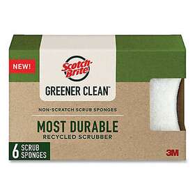 97036ug 3m Greener Clean Non-scratch Scrub Sponge 2.6 X 3.3 0.7 Inch Thick White