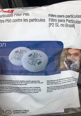 A20112 3m Niosh Particulate Filter P95 2071 2 Counts 45 Pairs In A Box #a20112