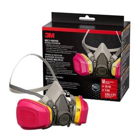 B002nmicb2 3m P100 Ov Ag Multi-purpose Reusable Respirator Medium Niosh Approved