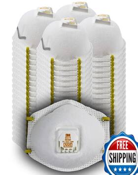 B007k0rtma 3m 8511 N95 Particulate Respirator With Cool Flow Valve - 80 Pack Niosh Approved