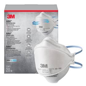 B095fj36h2 3m Aura N95 Respirator 9205 Flat Fold Lightweight Non-valved 20-pack