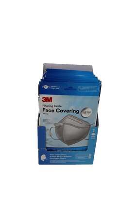 F3502-21 3m 20-pack Filtering Barrier Face Covering Adult Sized Single Use Astm Tested