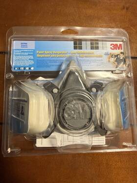 R6111 3m Half Mask Small Paint Spray Respirator Ov/p95 Low Maintenance