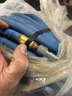 W-9445-100 3m Supplied 100 Foot Air Respirator Hose Schrader Fittings Psi