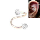 689165368462 Ooouse Surgical Steel Twist Helix Cartilage Crystal Ear