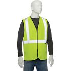 695307 Global Industrial Class Safety Vest Silver Strips Polyester 707022323918