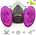 2097 709293451390 Respirator Mask Half Face Gas With Particulate Filter