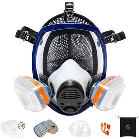 G-750 Airgearpro 770020658143 Respirator Full Face Mask With A1p2 Filters Anti-gas Anti-dust Gas M