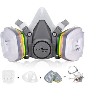 M-500-abek-p2 Airgearpro M-500 Abek1-p2 Reusable Respirator Mask Anti-dust Gas Ideal For Spray