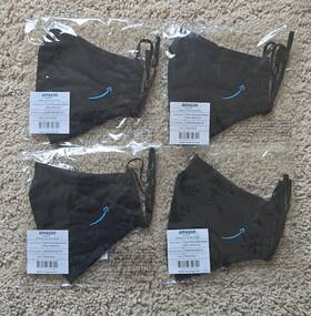Z4ds20uac01 Amazon Employee Face Masks Washable Reusable Adjustable 4 Pack