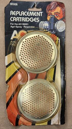 Ao95001 American Optical Vtg Optics Safety 95001 Replacement Cartridges For Paint Sprayers Nos