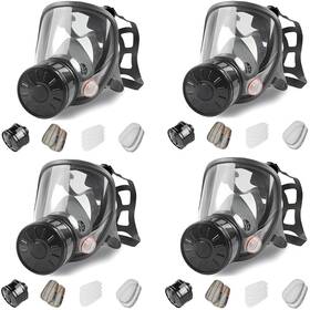 Sjk-4p Amzyxuan Gas Masks Survival Nuclear And Chemical - 4pack Full Face Mask With 40mm
