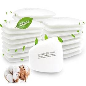 6800 Anpty 581700302141 5n11 Respirator Filters Cotton 24pcs Particulate Filter For 6200 6