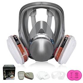 6800 Anpty 746787002867 Full Face Respirator Mask With Filters 17 In1 Reusable Paint