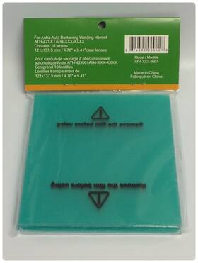 Apx-780-9908 Antra Auto Darkening Welding Helmet 10-pack Inner Interior Cover Lens Apx-780