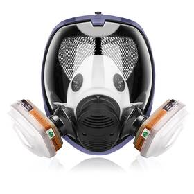 Auwod 741802619105 17in 1 Reusable Full Face Respirator Widely Used In Paint Sprayer Chemical W