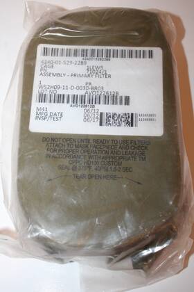 M50-m61 Avon Us Army M50 M61 Gas Mask Primary Filter Assembly Sealed Nos