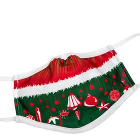 S0391-decoration Badger Sports Holiday Facemask Mask Decoration