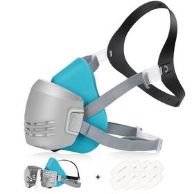 Baomao 781509941413 Reusable Face Cover With 8 Filters Set - Half Respirator Shield Rep