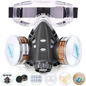 Us-rm-05 Baomao 19 In 1 Reusable Face Cover Set With Glasses For Gas Medium Orange