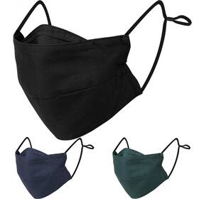 Base Camp 791256039134 Reusable Cloth Dust Face 3 Count Pack Of 1 Black Green Blue-l